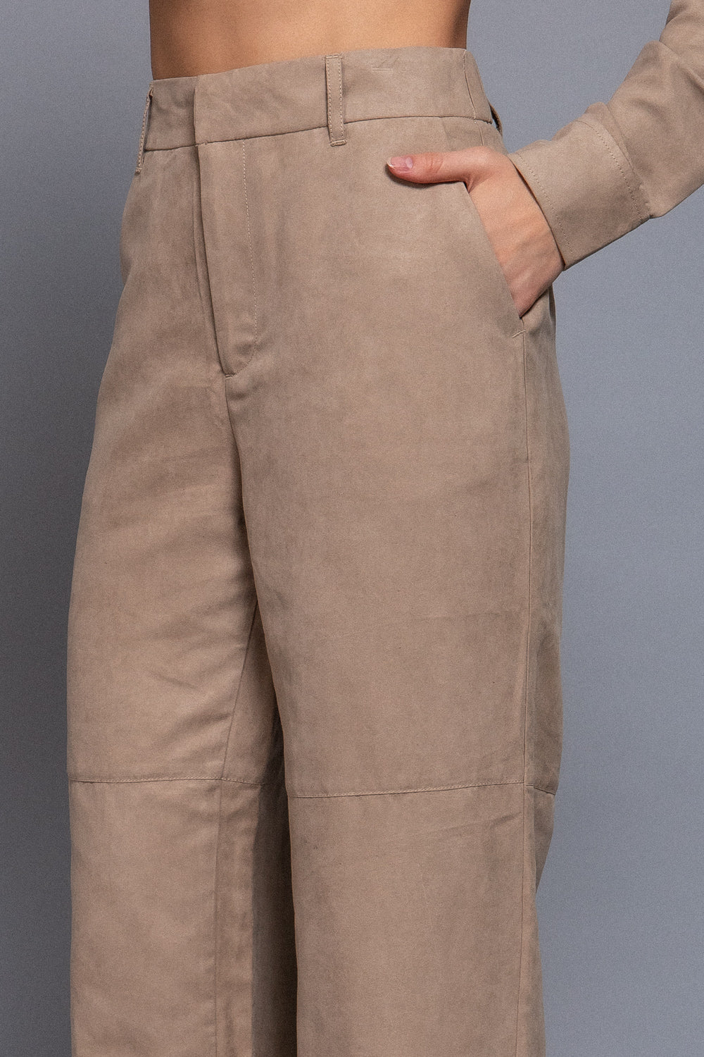 PANTALÓN SUEDE KHAKI