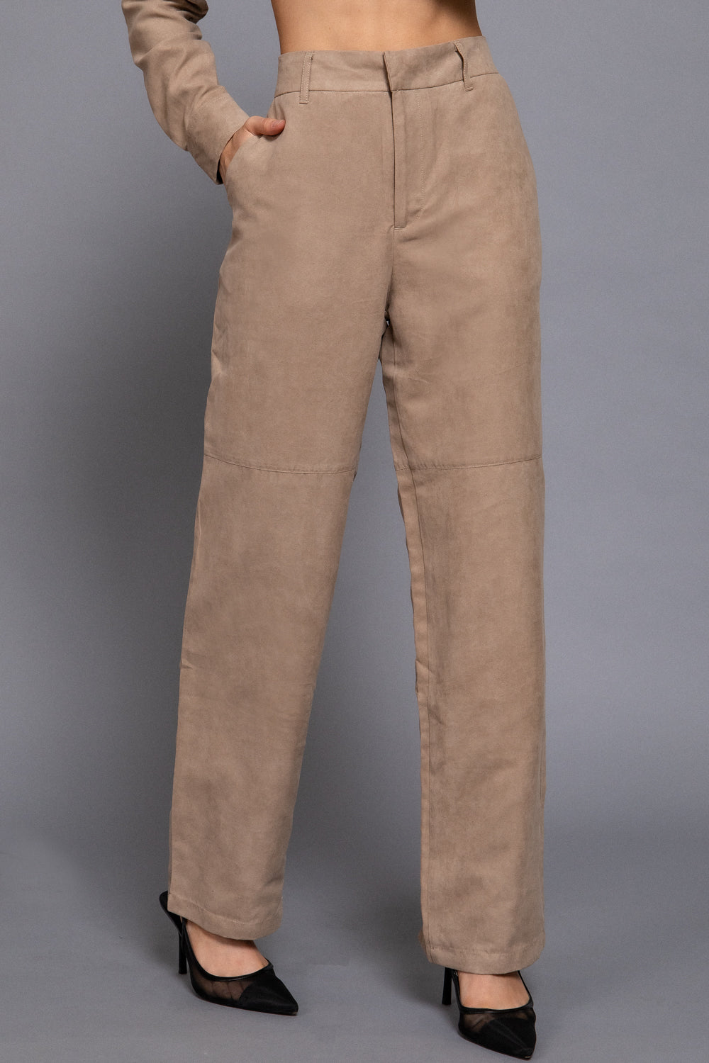 PANTALÓN SUEDE KHAKI