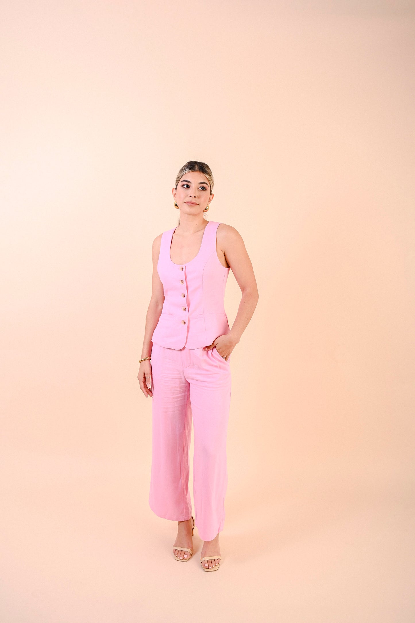 SET SASTRE LINO (ROSA)