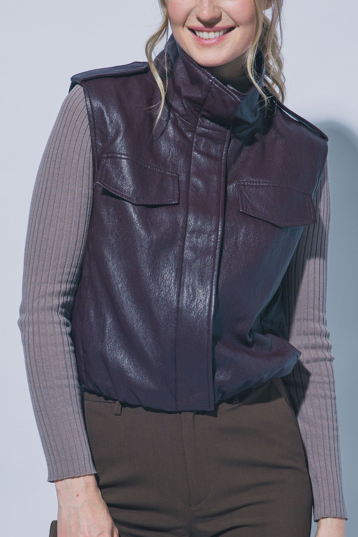 CHALECO BURGUNDY