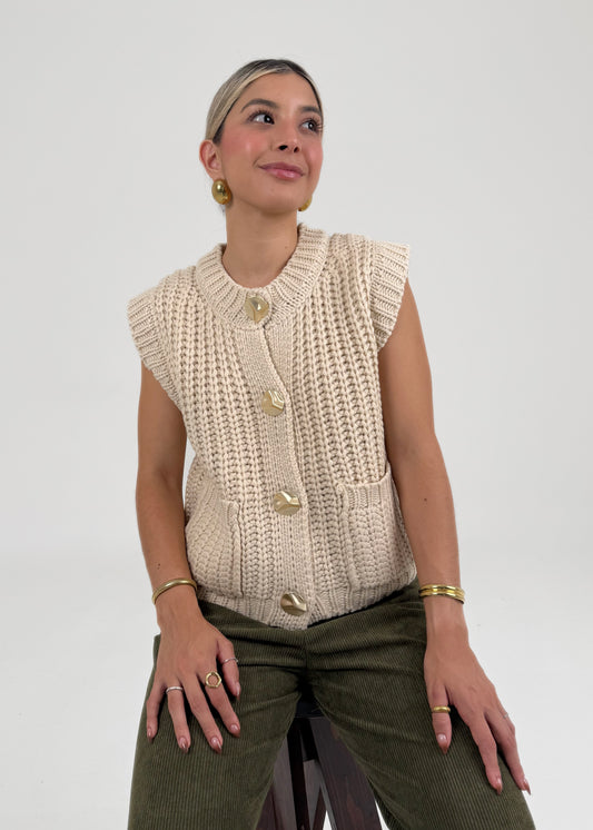 CHALECO BEIGE