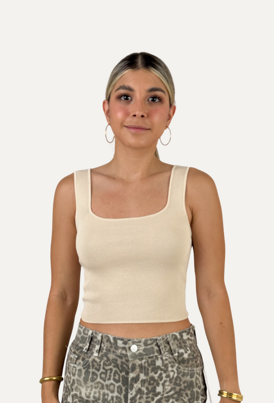 BLUSA BASIC (BEIGE)
